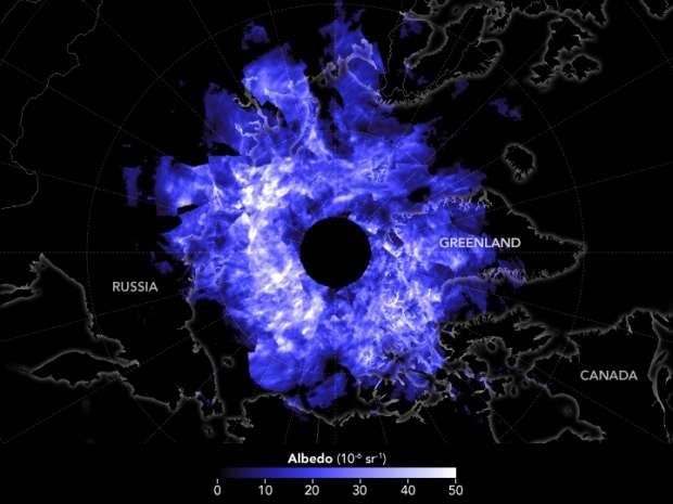صور| ظاهرة طبيعية.. نار زرقاء من الياقوت فوق القطب الشمالي