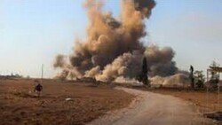 الأمريكان يدمرون قاعدة بعد الانسحاب منها في مدينة كوردية بسوريا