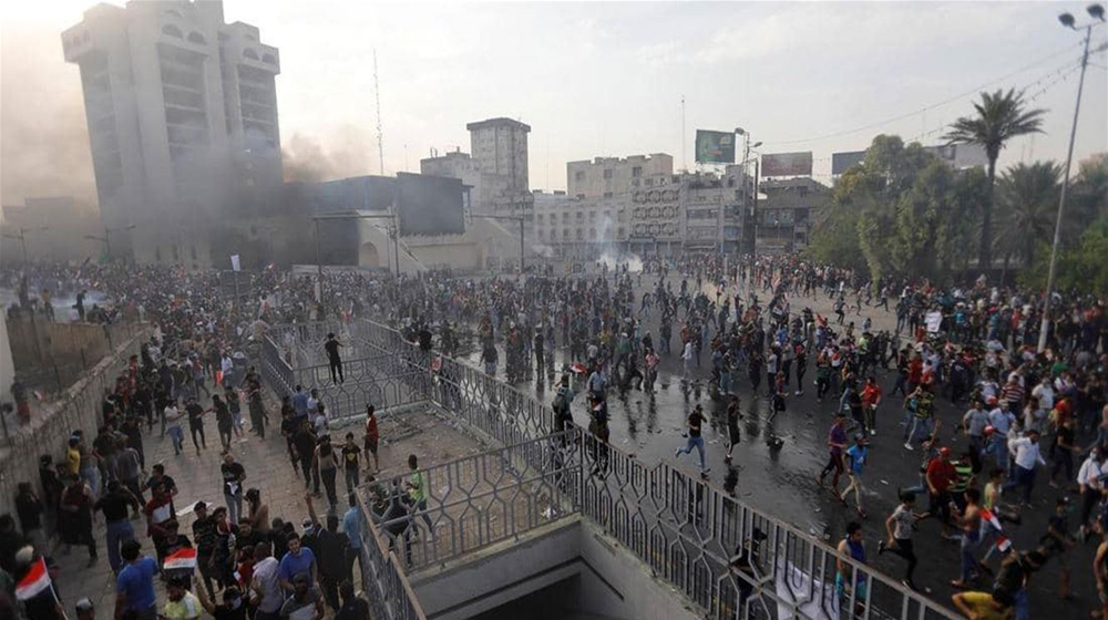 مرجع ديني يدعو للالتحاق بالمتظاهرين وسط بغداد