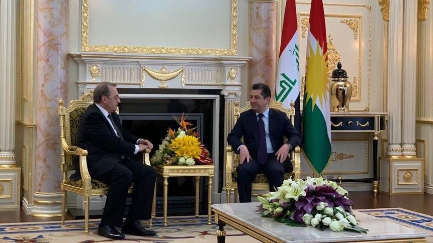 روسيا تسلّم رئيس حكومة كوردستان دعوة لحضور مؤتمر دولي