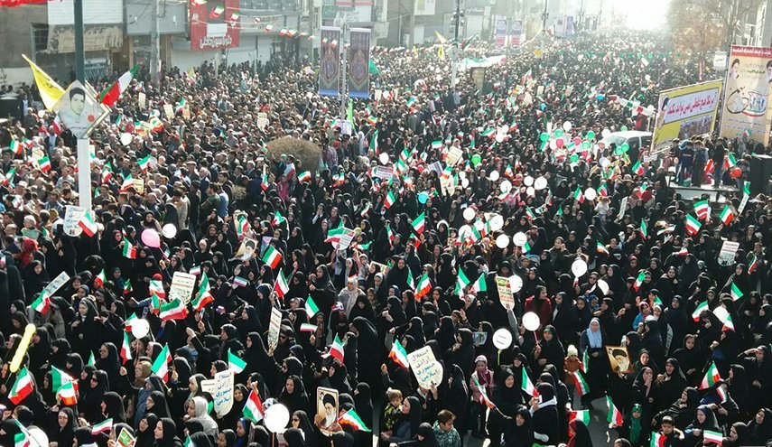 Mass rallies in Iran at the anniversary of the revolution