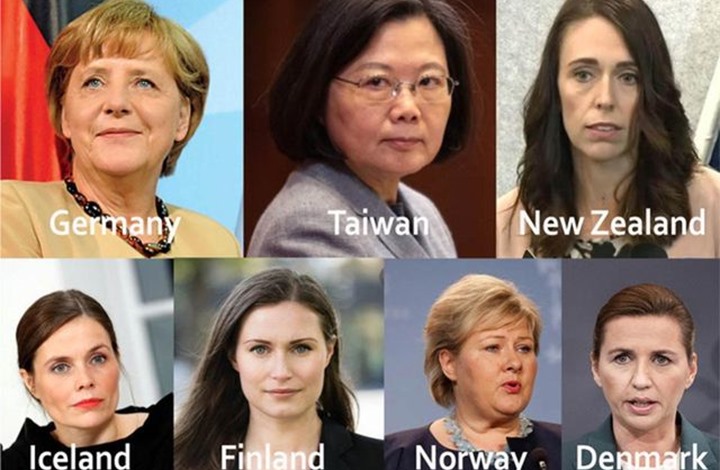 القيادة النسائية تتفوق على رؤساء دول الرجال بإدارة ازمة كورونا