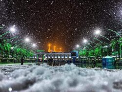 بغداد ومدن عراقية تتلحف بالثلوج