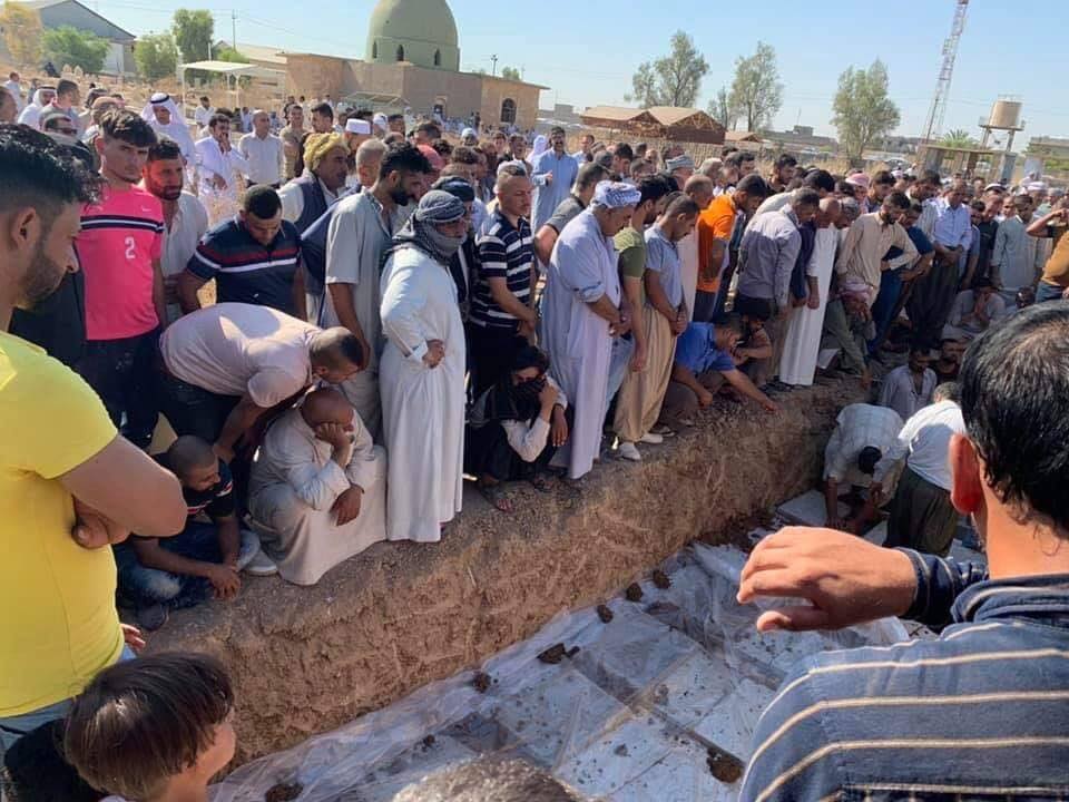 Burial ceremony of the massacre victims takes place in Kirkuk