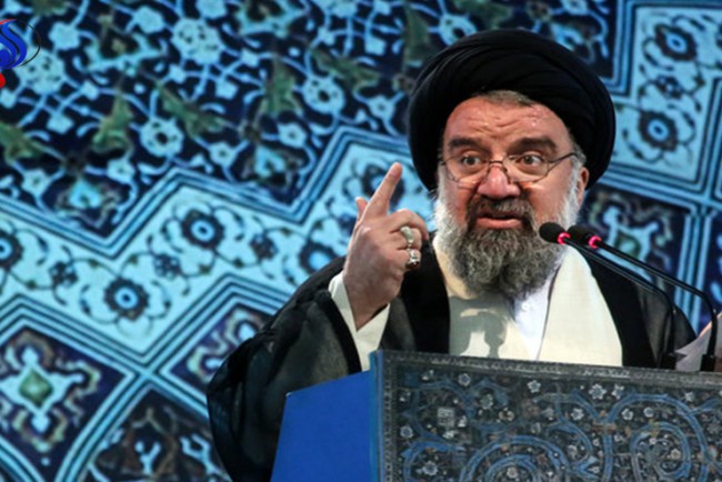 خطيب جمعة طهران يربط بين بريطانيا والبهائية وصدام حسين