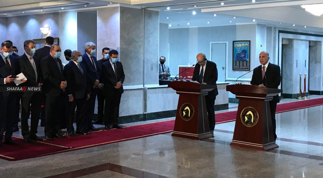 Le Drian and Hussein reveal the outcomes of their meeting in a joint press conference