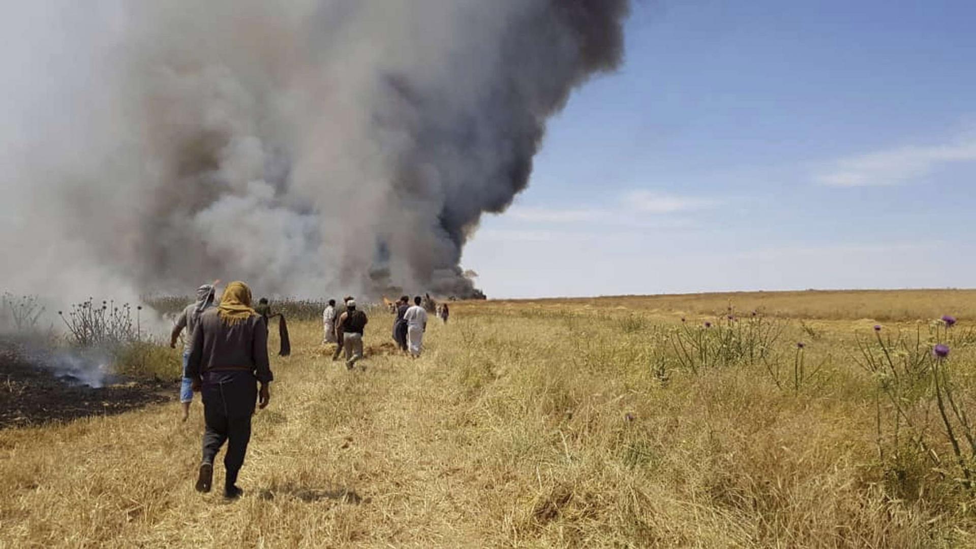 "نيران مجهولة" لازالت تلتهم مزارع الفلاحين في العراق