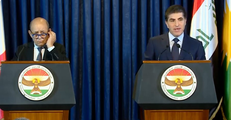 Nechirvan Barzani talks about "real danger" and France confirms "catastrophic" figures