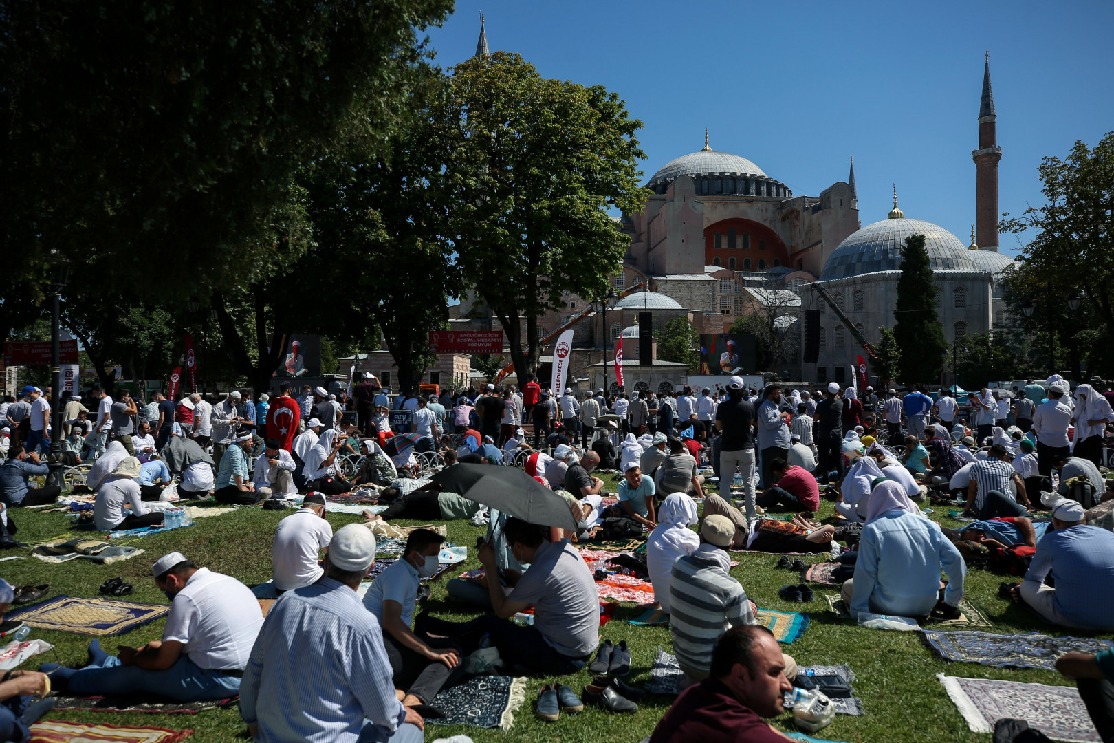 Hagia Sophia holds Muslim Friday prayers for the 1st time in 86 years 