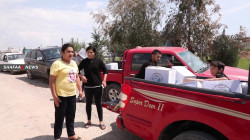 توزيع مساعدات على الإيزيديين الناجين من داعش