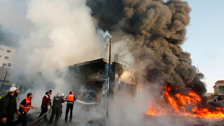 An explosion inside a bus in central Baghdad