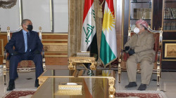 Masoud Barzani and Al-Ghanmi discuss the security situation of areas outside Kurdish administration