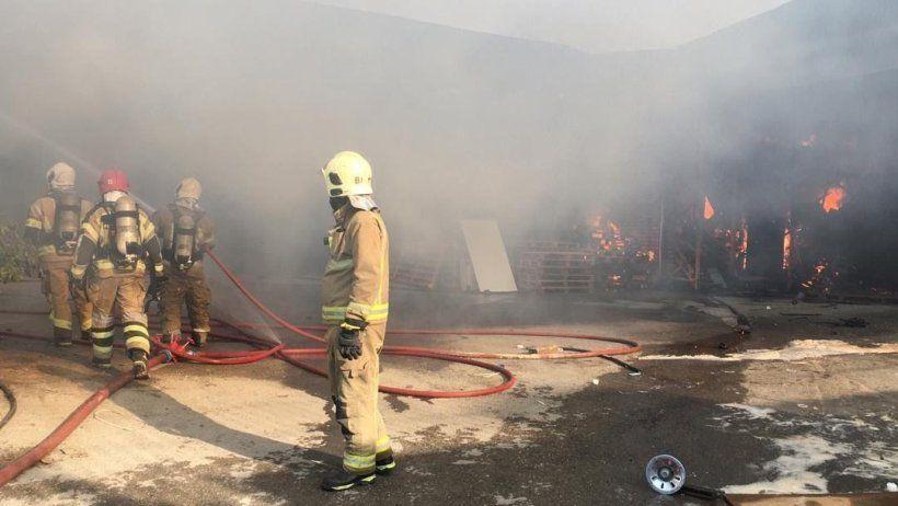 Massive fires broke out in an Iranian industrial city 