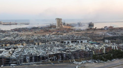 اندلاع حريق في مكان انفجار بيروت