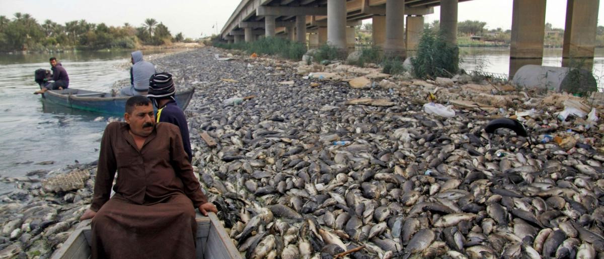 وسط بغداد.. اصابة اثنين من الصيادين استخدما رمانة يدوية لصيد الاسماك