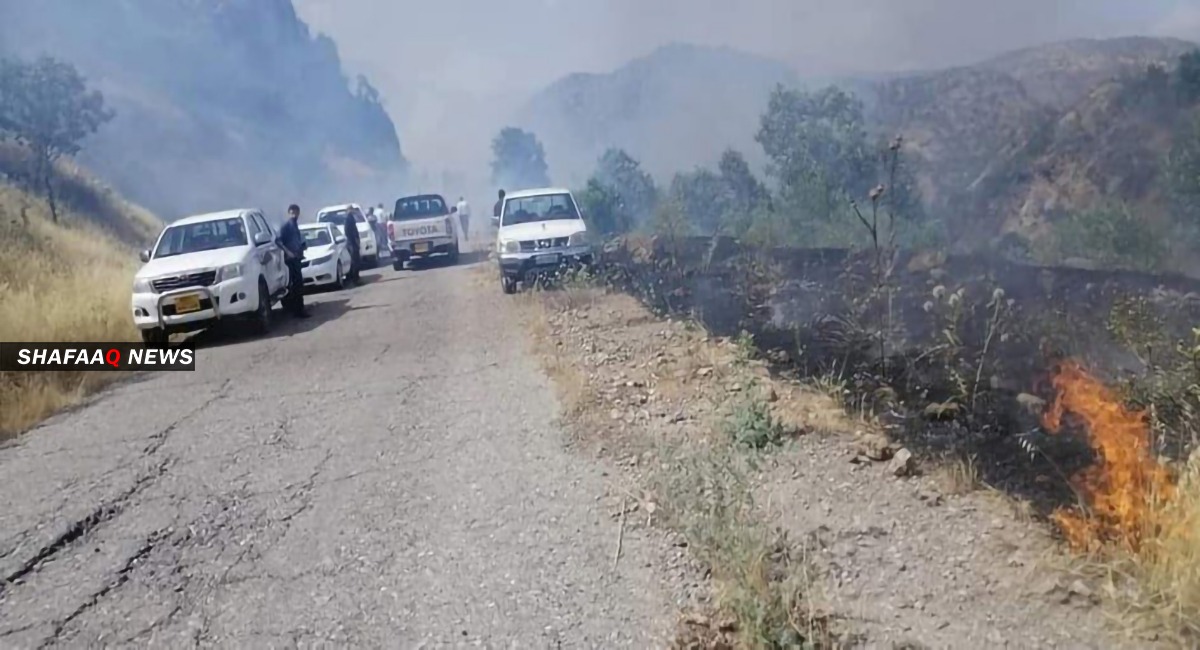 Turkish artillery shells fall near a tourist attraction in Duhok