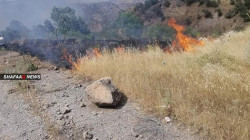 قصف تركي يشعل نيراناً تلتهم محاصيل 5 قرى في دهوك