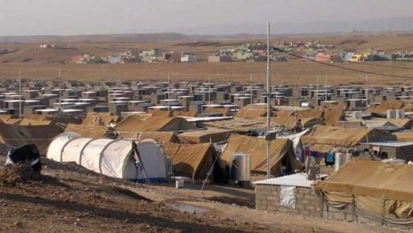 حجر مخيمات في دهوك بعد تسجيل 19 اصابة جديدة بكورونا بين النازحين