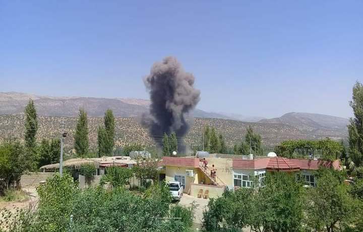Turkish airstrikes on a village in Duhok governorate