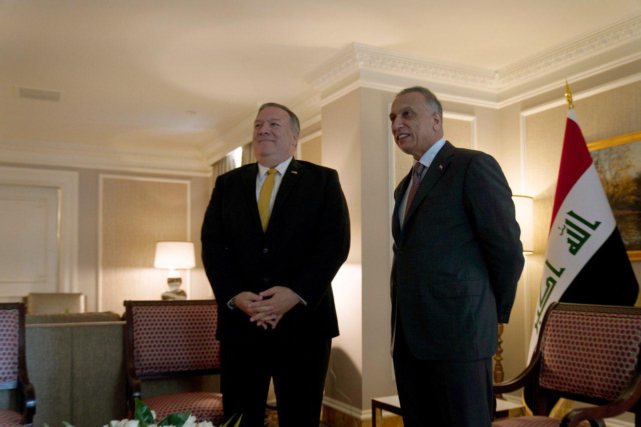 Al-Kadhimi meets Pompeo in Washington