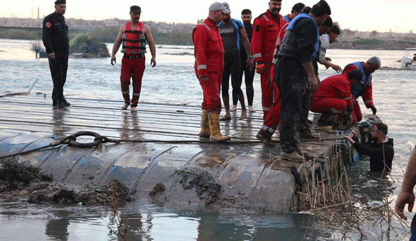 انتشال جثتين احداهما لامرأة والاخرى لطفلة من مشروع مائي غربي بغداد