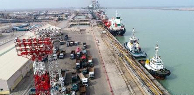 A decrease in revenues from General Company for Ports of Iraq