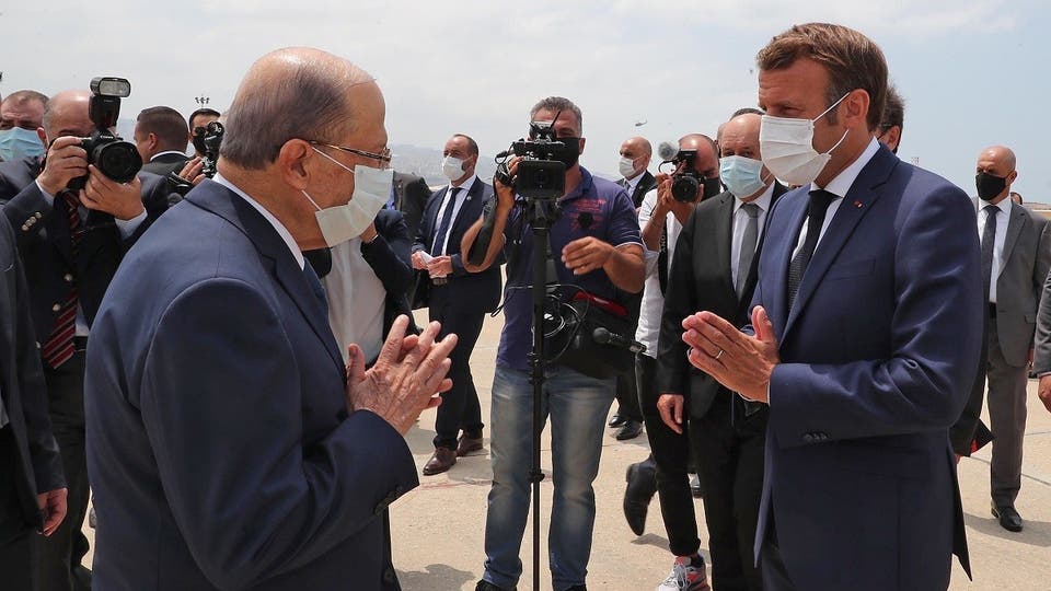 Macron arrives in Beirut in a second visit within a month