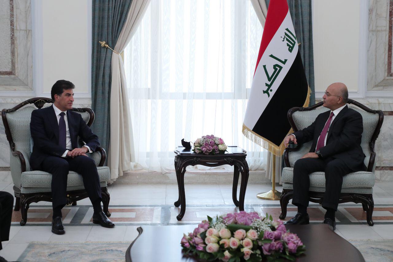Barzani met Salih in Baghdad 