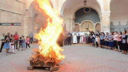 صور.. المسيحيون في العراق يحيون عيد الصليب بشكل مغاير 