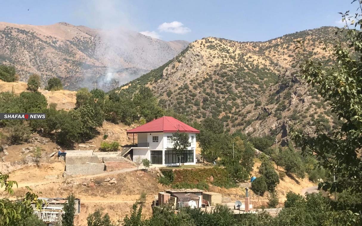 قصف مدفعي تركي يحرق مساحات زراعية شاسعة في دهوك