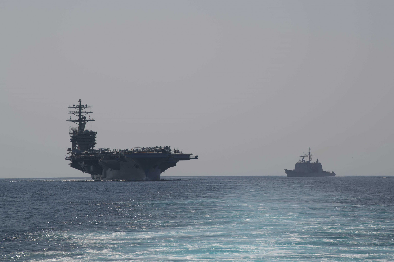 US carrier enters Gulf amid sanctions threats toward Iran