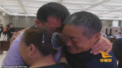 Elderly parents are reunited with their 40-year-old son