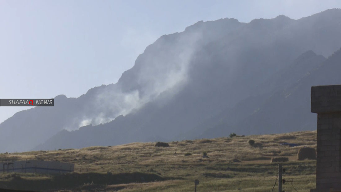 Turkish shelling ignites fires in large agricultural lands in Duhok 