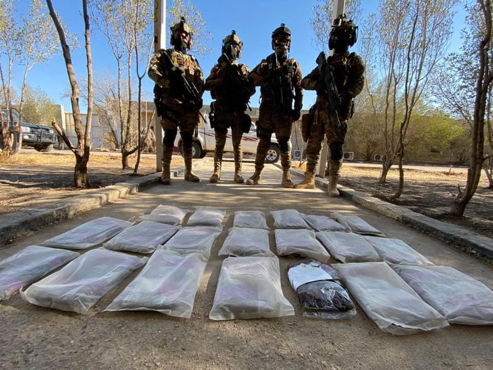 الأمن يضبط 20 كغم من المخدرات جنوبي العراق
