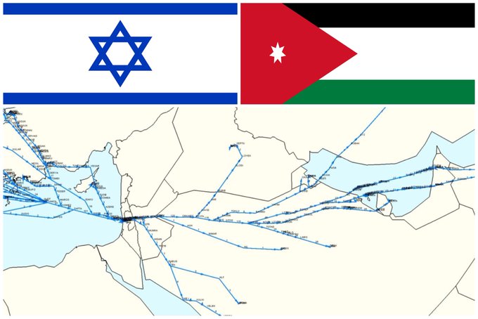 Jordan Opens Airspace to Israeli Flights for First Time