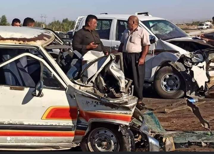 مصرع وإصابة 4 مدنيين بحادث سير في خانقين