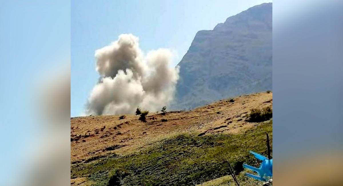 المقاتلات التركية تقصف مرتين شمال اربيل وتضرم النيران بمناطق جبلية
