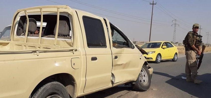 وفاة ضابط بالجيش العراقي وإصابة جندي ونجاة اخرين بأعجوبة في حادث