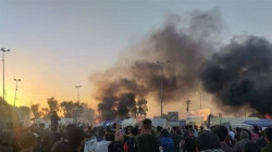 Tents of protesters were on fire in Iraq’ Babel Governorate