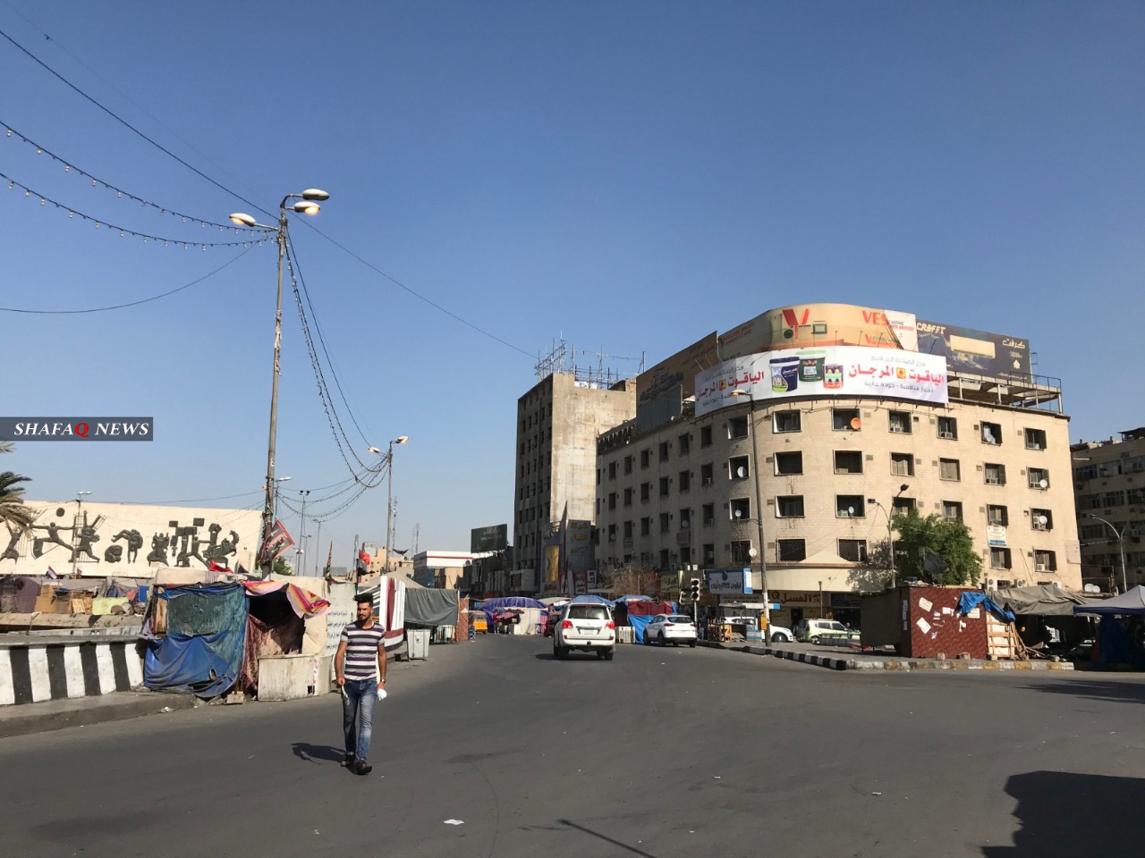 بعد الصدرية.. رفع الكتل الكونكريتية من محيط التحرير وشوارع رئيسية ببغداد