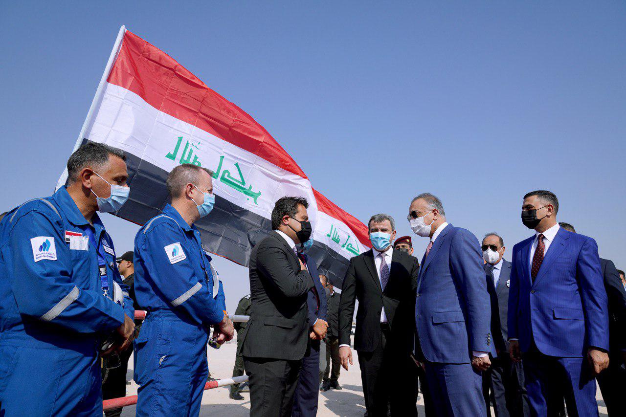 Iraq' Al-Kadhimi inaugurates the largest gasholder in Basra