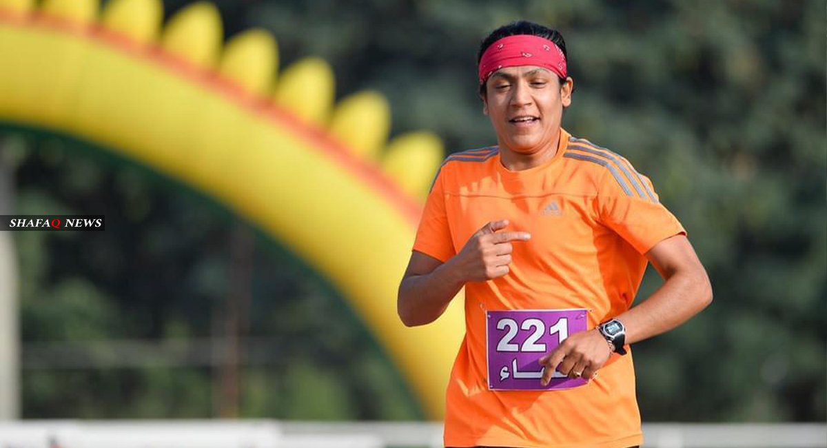 Al-Sulaymaniyah Peshmerga Club player Breaks her own record in 800m race