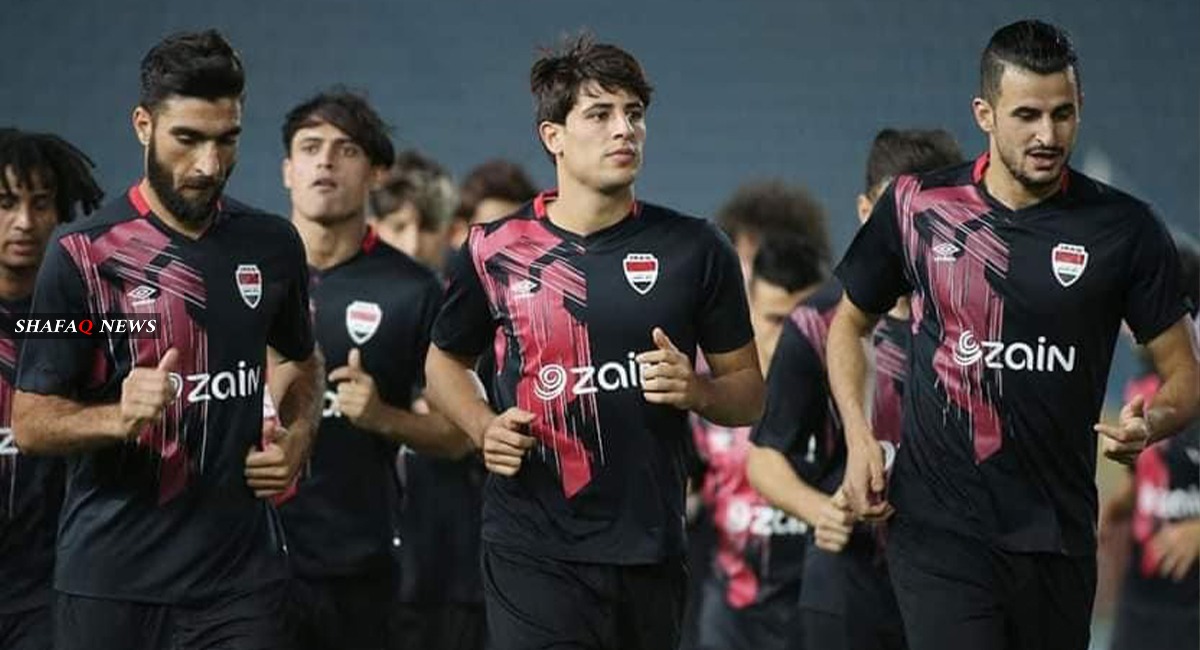 Iraq national football team holds its first training session during the outbreak of COVID-19