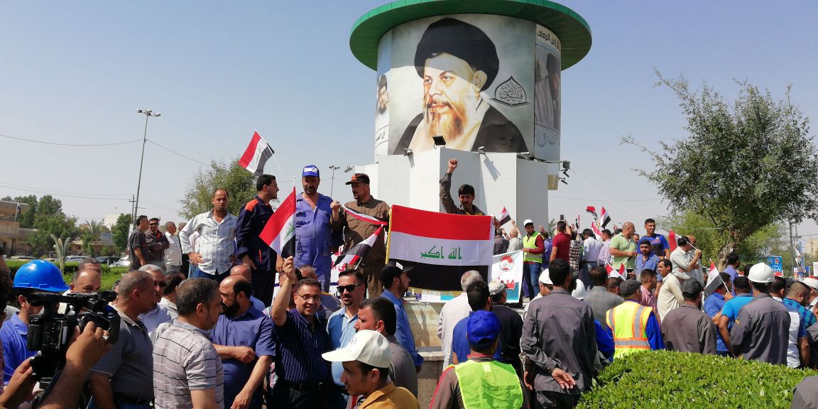 إعادة فتح وإزالة خيام معتصمين من معقل تظاهرات النجف