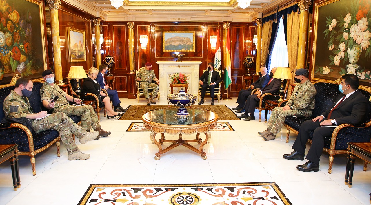 Kurdistan ’Barzani meets the UK’s Defence Senior Advisor