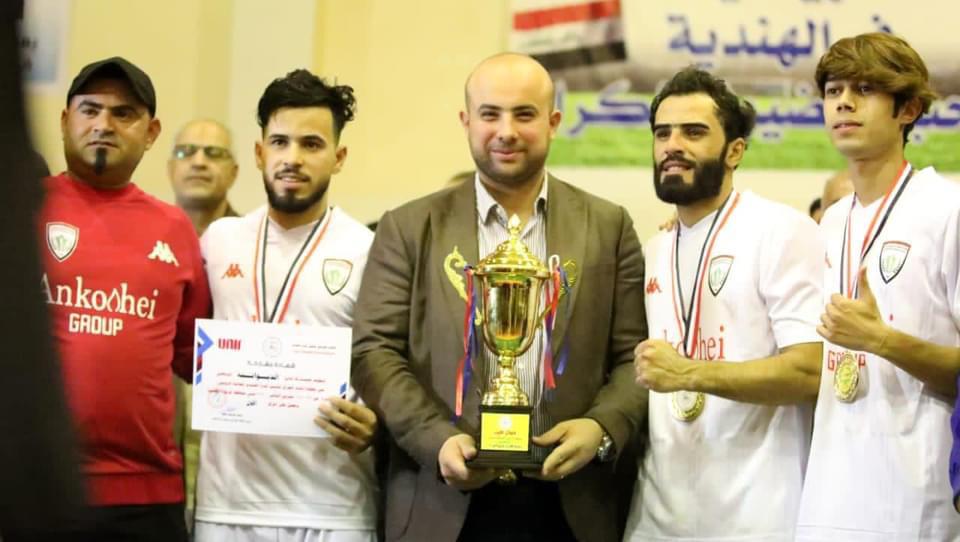الديوانية يتوج بطلا لأندية العراق لتنس كرة القدم 