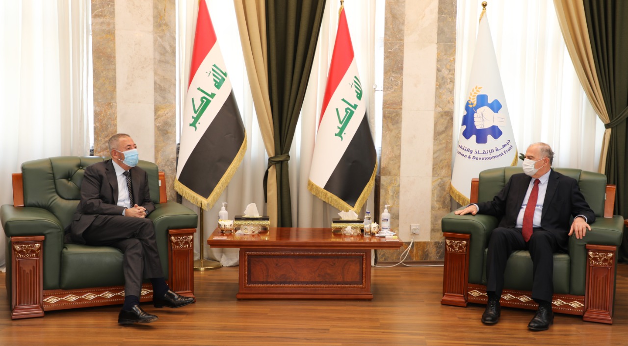 Al-Nujaifi discusses the endowments agreement with the Jordanian ambassador to Baghdad