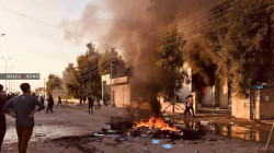 صدامات بين الأمن ومتظاهرين بعد إضرام النيران بقائمقامية سيد صادق السليمانية