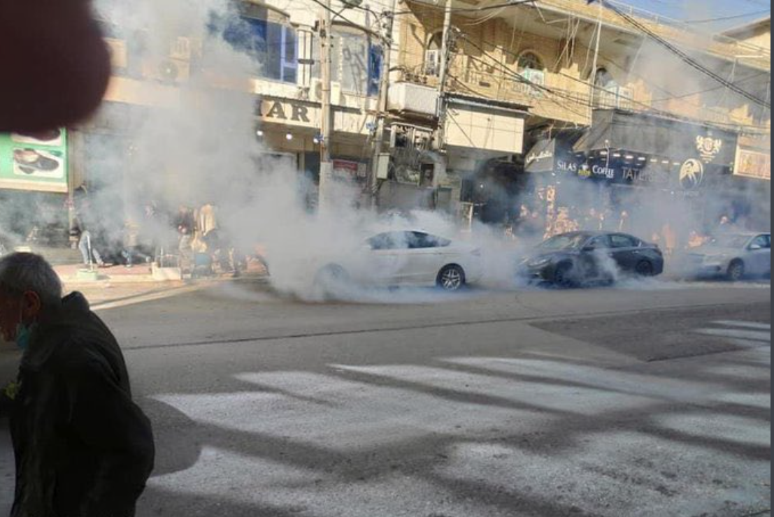 A curfew in Al-Sulaymaniyah and Halabja