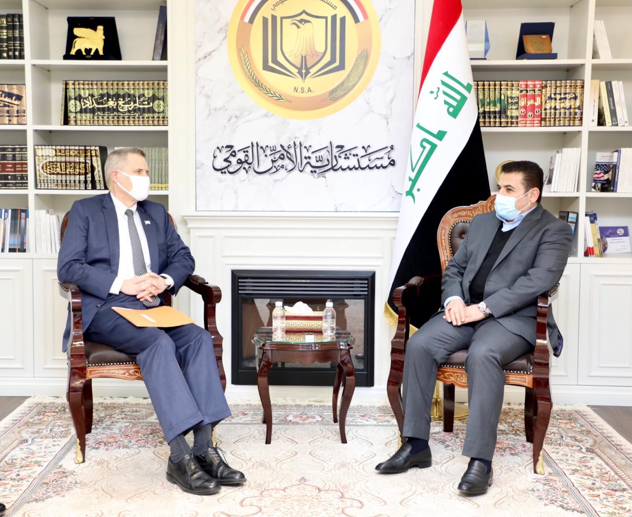 Al-Araji discusses reducing U.S. troops in Iraq with Tueller